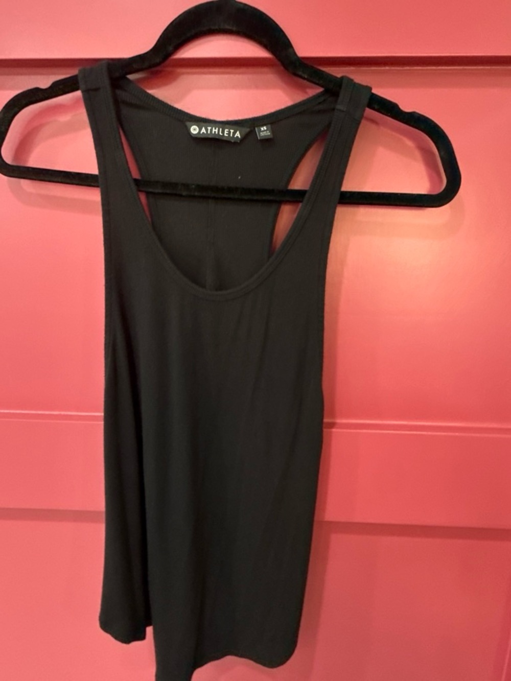 Athleta Black Scoop Neck Racerback Tank